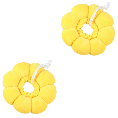 2Ud Collar Protector Para Y Perros Amarillo Y Duradero 2