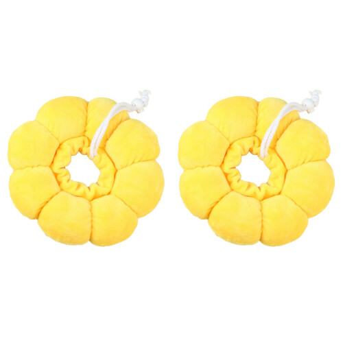 2Ud Collar Protector Para Y Perros Amarillo Y Duradero 1