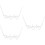 3Ud Collar Acero Inoxidable Con Letras Para Mujer 7