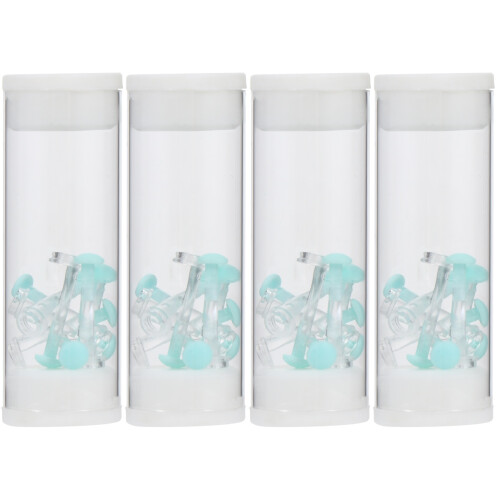 4Jgo Accesorios Para Limpieza Auditiva Transparentes Con Cubo Compacto 2