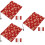3Ud Roja Para Libro De Tela Resistente Y Decorativa 7