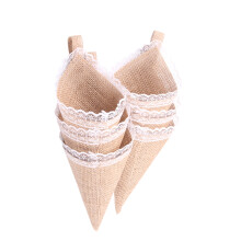 30Ud Para Bodas Y Fiestas Beige De Arpillera Premium