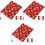 3Ud Roja Para Libro De Tela Resistente Y Decorativa 3