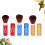 6Ud Retráctiles Metal Para Rubor Polvo Multicolor 9