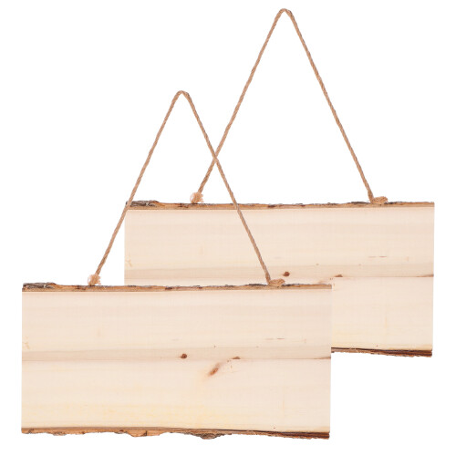 10Ud De Madera Sin Acabado Con Cuerda Para Tiendas O Cafés 2
