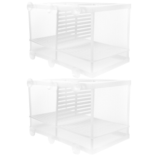 4Ud Caja Separadora Para Cría De Peces Acuario Nylon Resistente 2