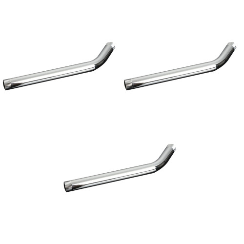 3Ud Extensión De Ducha En Acero Inoxidable Plateada Para Uso Universal 2