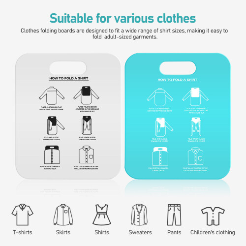 6Ud Folder Para Camisas De PP Compacto Y Fácil Uso Colores 2