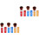 6Ud Retráctiles Metal Para Rubor Polvo Multicolor 3
