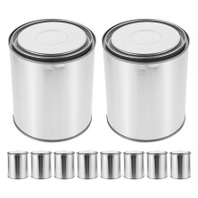 20Ud De Metal Redondos Con , Ideal Para Almacenar Pintura