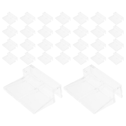 90Ud Clips Transparentes Para De Acuario Acrílico Resistente