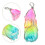 2Ud Collar Piedra Natural Multicolor Con Árbol De Único 11