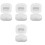 4Ud Cajas Blancas ABS Para Guardado De Dentaduras Con Espejo 5