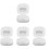 4Ud Cajas Blancas ABS Para Guardado De Dentaduras Con Espejo 4