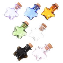 28Ud Frascos Miniatura De Vidrio Con De Colores Variados