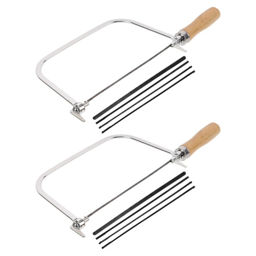 2Ensembles Scie À Chantourner Bois Fer Bois Multi-Usages