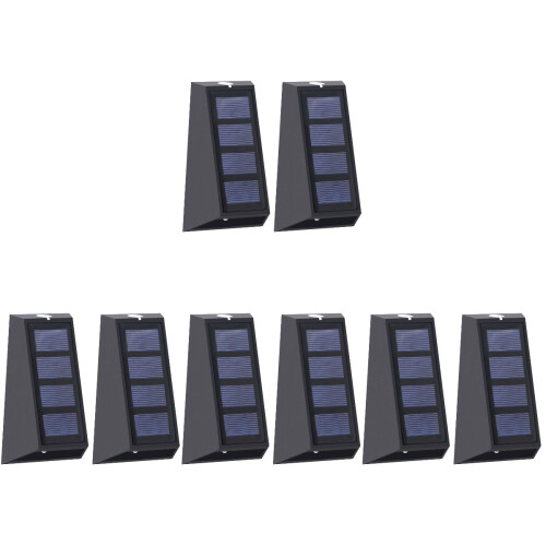 8Ud Lámparas LED Negras Para Exterior Con Resistente 1