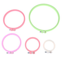 15Ud Anillos Bordado Plástico Para Manualidades Con Antipérdida
