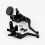 3Paires Levier Cylindre Aluminium Noir 10