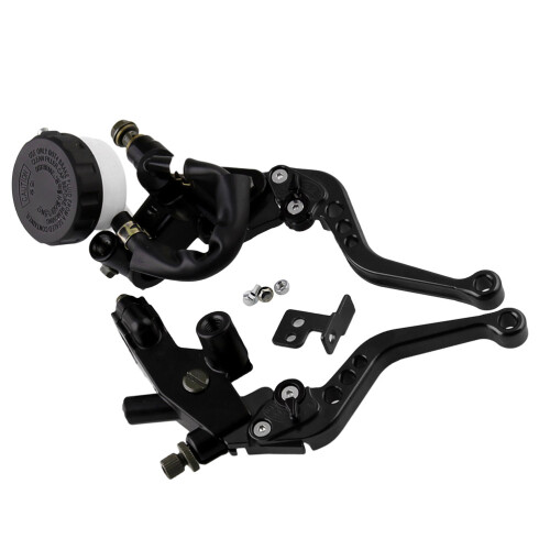 3Paires Levier Cylindre Aluminium Noir 1