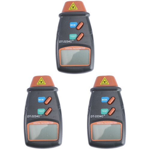 3Pièces Photo Tachomètre Mini Portable Multi Pour Mesure 1
