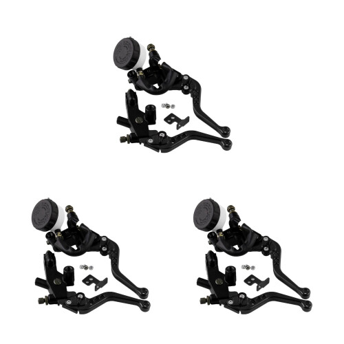 3Paires Levier Cylindre Aluminium Noir 2