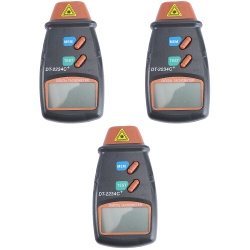 3Pièces Photo Tachomètre Mini Portable Multi Pour Mesure 2