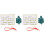 2Ensembles Ocarinas Tortue Vert , Instrument Pratique Avec Cordon 2