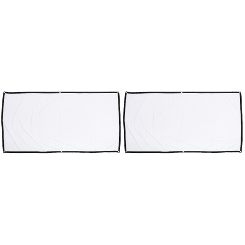 2Pièces Écran Projecteur Maison Polyester Pliable 2