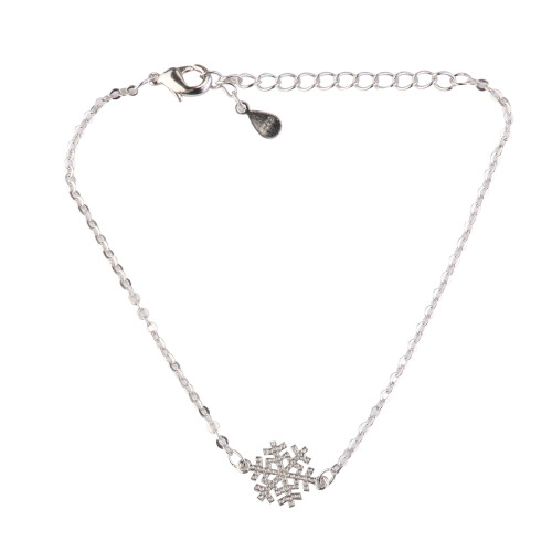 2Ud Charm Plateada Con Copo De Para Cena, Baile O Picnic 1
