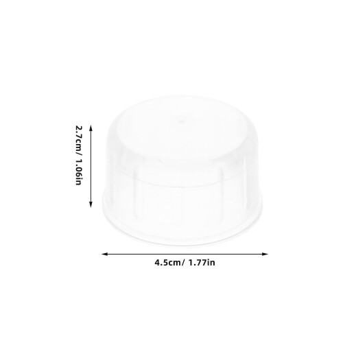 24Ud Tapas Protectores Reutilizables Para Vasos De Cóctel Transparente 2