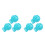 6Pièces Marqueurs De Golf ABS Ciel Double-Face Portable 9
