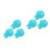 6Pièces Marqueurs De Golf ABS Ciel Double-Face Portable 6