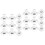 20Pièces Boucles D'oreilles Sécurisés Silicone Métal Argent 6