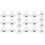 20Pièces Boucles D'oreilles Sécurisés Silicone Métal Argent 4