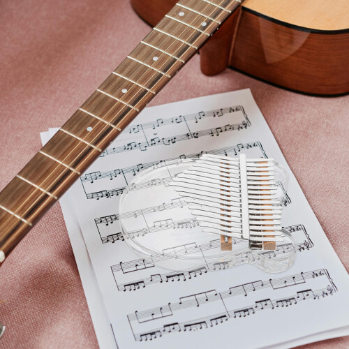 1Ensemble Piano Pouce Transparent Kalimba Confortable Stable 2
