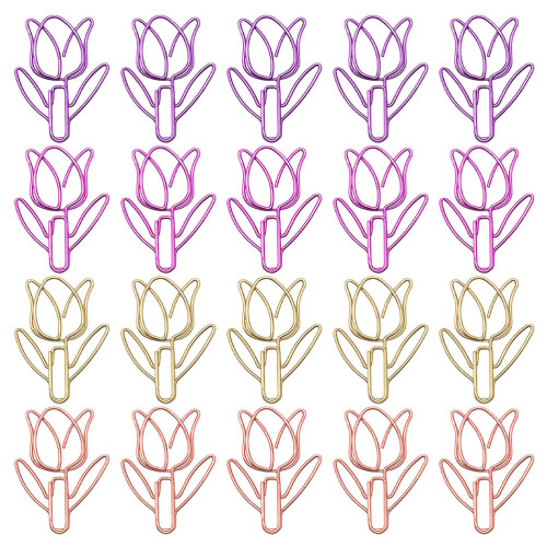 120Pièces Pinces Métal Colorées En Forme De