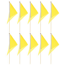 50Pièces Drapeaux Jaunes Pour Marquage Pelouse D'irrigation