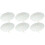 6Pièces Ombrelles En Blanches DIY En Bambou Et Résistant 6
