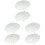 6Pièces Ombrelles En Blanches DIY En Bambou Et Résistant 4
