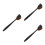 3Pièces Brosse Autobronzante Noire Nylon Poils Doux Usage 8