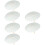 6Pièces Ombrelles En Blanches DIY En Bambou Et Résistant 9