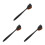 3Pièces Brosse Autobronzante Noire Nylon Poils Doux Usage 7