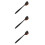 3Pièces Brosse Autobronzante Noire Nylon Poils Doux Usage 10