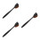 3Pièces Brosse Autobronzante Noire Nylon Poils Doux Usage 4