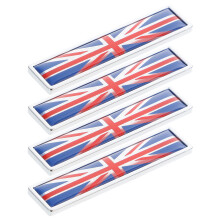 20Pièces Badge Métal Uk Zinc Alliage Décor Multi Usage Facile