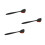 3Pièces Brosse Autobronzante Noire Nylon Poils Doux Usage 5