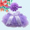 2Pièces Jupe Tulle Violet Protection Douceur Bébé 10