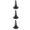 3Pièces -Trompette Noir Tripode Détachable Pour Instrument À Vent 7
