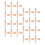 100Ensembles Pinces Bois Naturel Pour Poupées - Support Base Compact 1